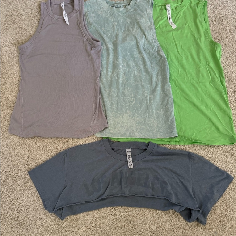 lululemon athletica Tank Tops in Gray, Mint, Green and Slate